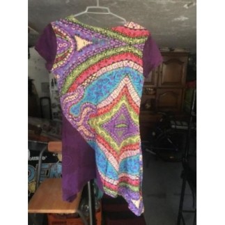 Tunique tallle L « DESIGUAL »orange / mauve 