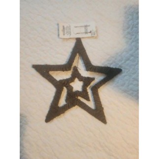 Étoile marron à suspendre 