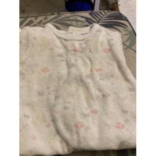 Pyjama blanc / fleurs 3...