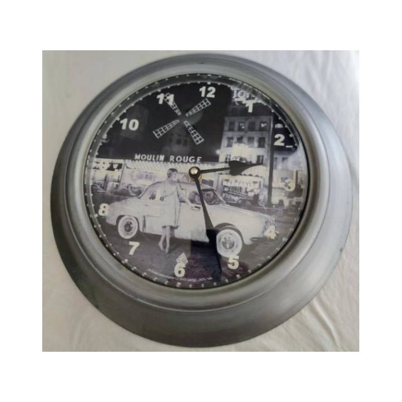 Ca-Horloge murale moulin rouge