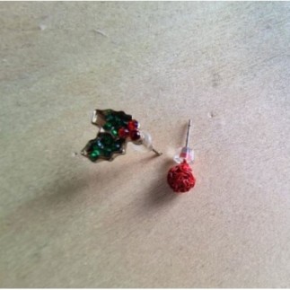 Bi-Boucles d'oreille noël