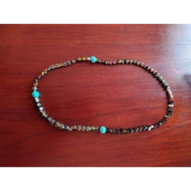 Ca-Collier perles multicolores