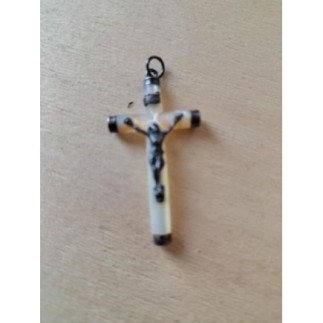 Ca-Croix nacre et argent g