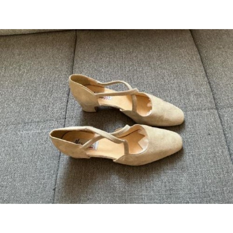 CHAUSSURES CUIR VEAU BEIGE T 37 1/2