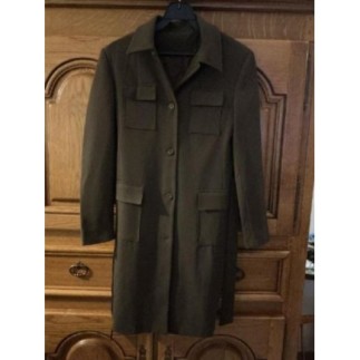 VESTE LONGUE MARRON T 38