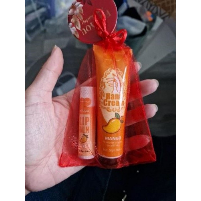 Crème pour les mains et Labello mangue neuf