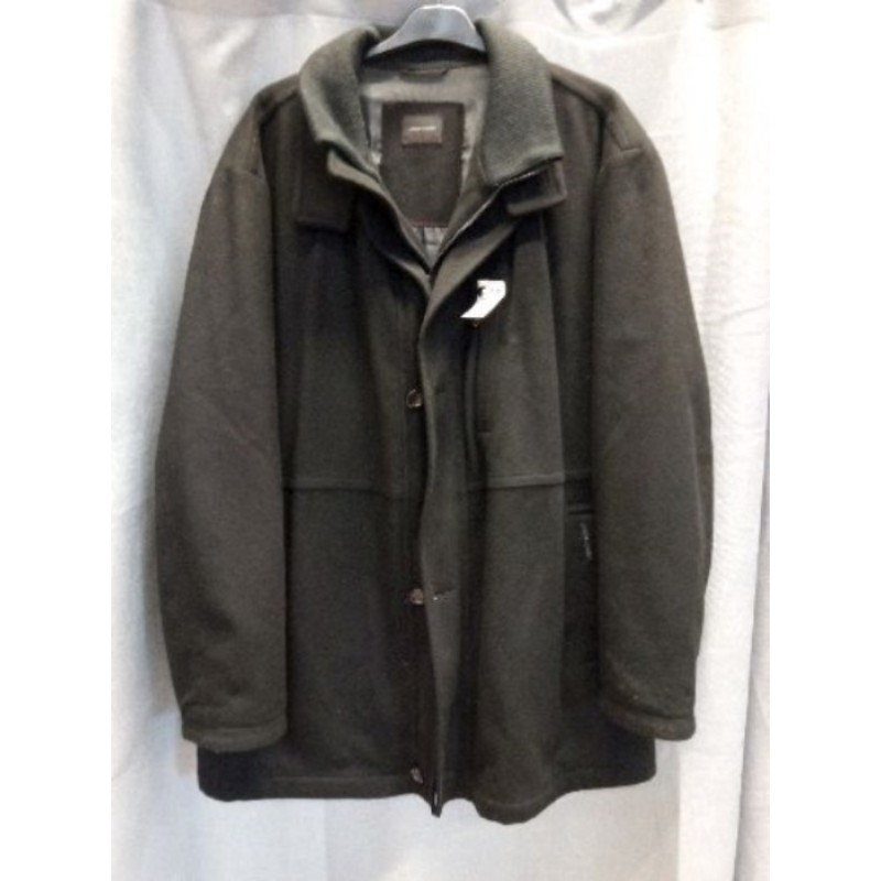 Manteau Pierre Cardin noir 75% laine vierge T.58