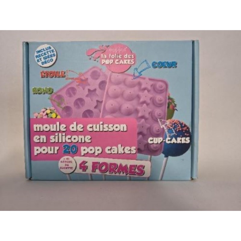 Moule pops cake 4 formes