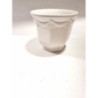 Cache pot faience blanc