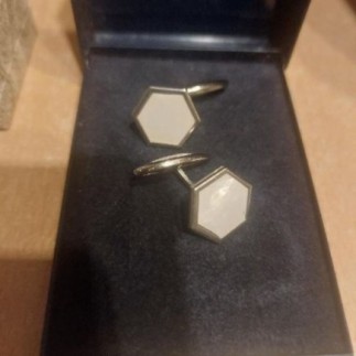 Boutons de manchettes  nacré 