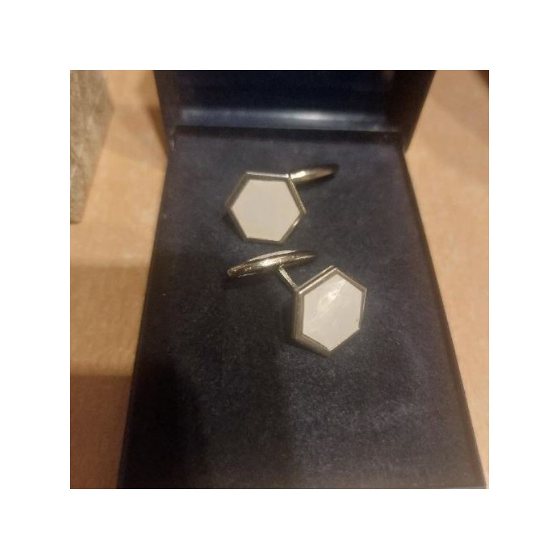 Boutons de manchettes  nacré 