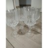 Lot 5 verres à vin Cristal d'Arques Longchamp 
