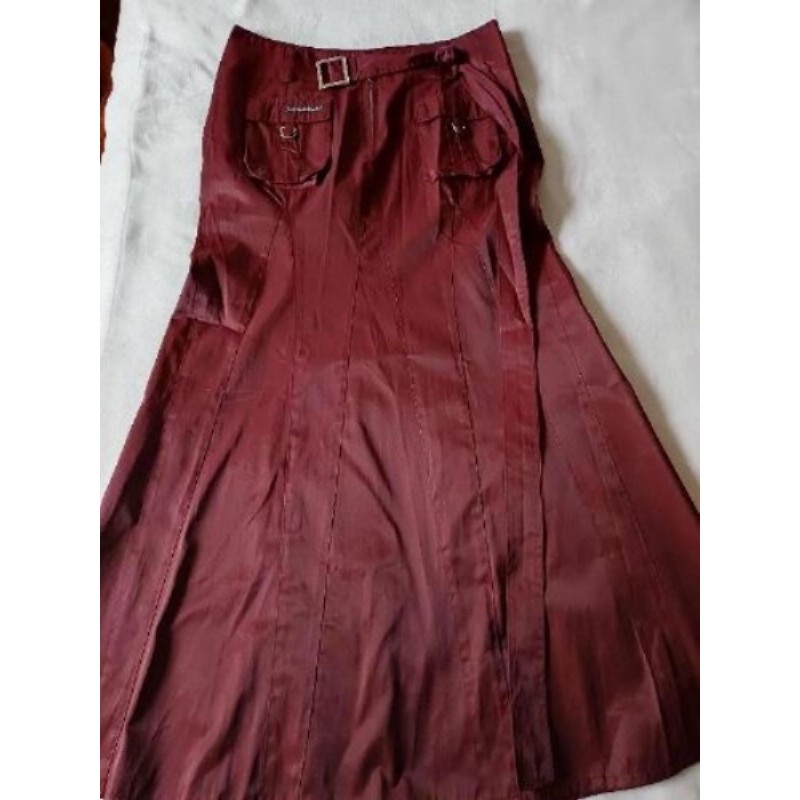 Jupe longue Satinée Bordeaux Des Filles à la Vanille T3 (petit)