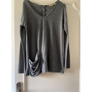 29/ pull gris T S/M