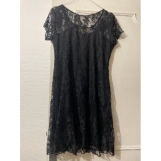 42/ robe, dentelle, noire T 42