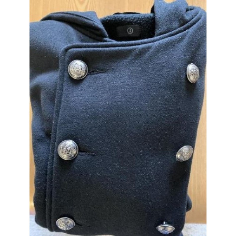 VESTE NOIRE MIXTE A BOUTON TA 38