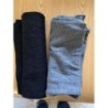 LOT DE 2 ECHARPES UNIQLO NOIR ET GRIS 
