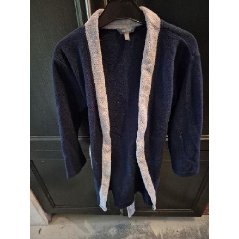 Peignoir garçon , polaire bleu marine 6/8ans