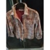 Chemise garçon TAO 8ans, orange à carreaux doublée