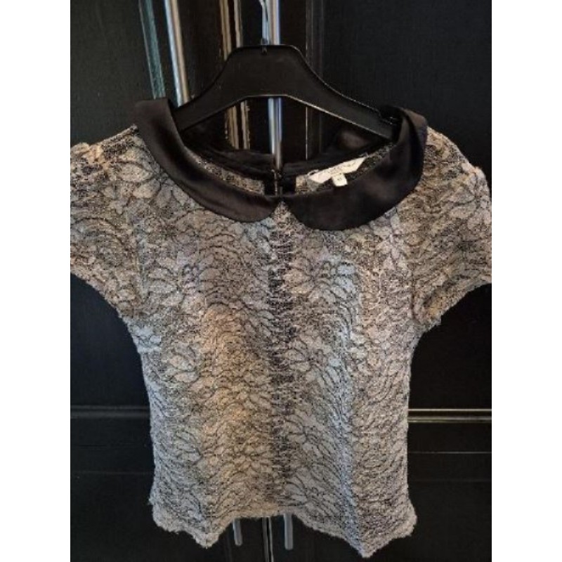 Haut dentelle New Look, beige 10ans