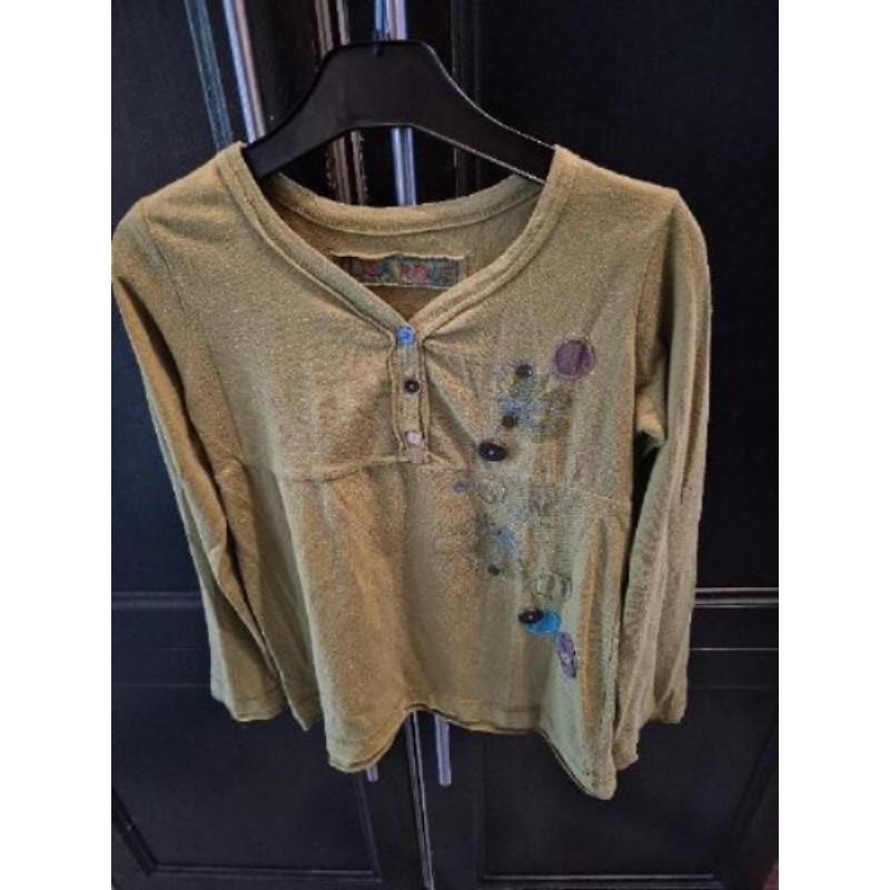 Haut tunique Lisa Rose, verte 8ans