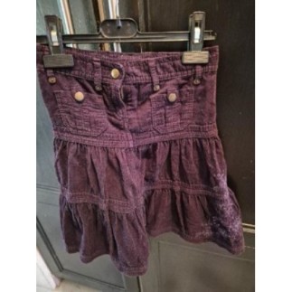 Jupe Okaïdi velours violet...
