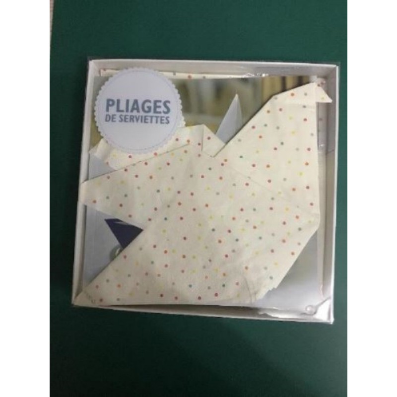 Kit : livre de pliages + serviettes