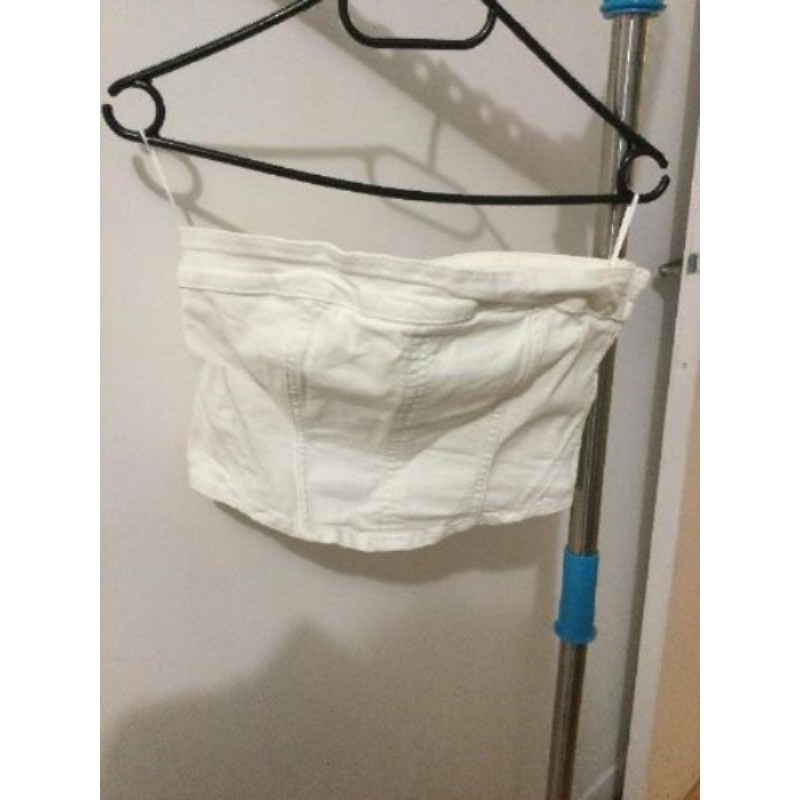 Haut court blanc STRADIVARIUS taille M