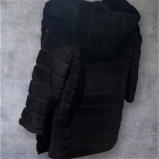 Manteau fourrure noir femme noir belcci taille ML