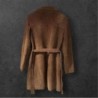 Manteau en daim femme marron taille 40
