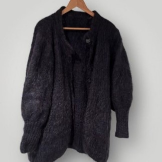 Gilet femme angora bleue...