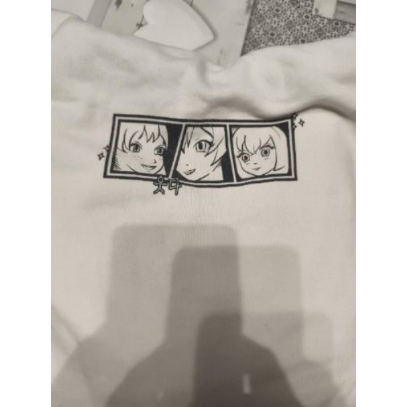 Sweat blanc  a capuche taille S