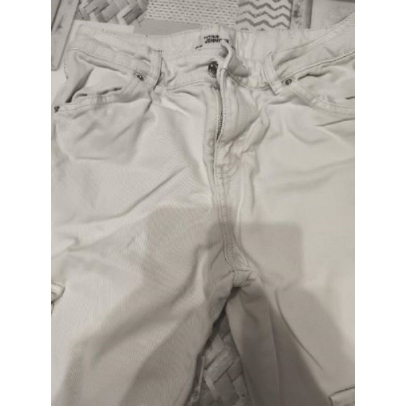 Jean femme blanc Jennyfer multi poches taille 34