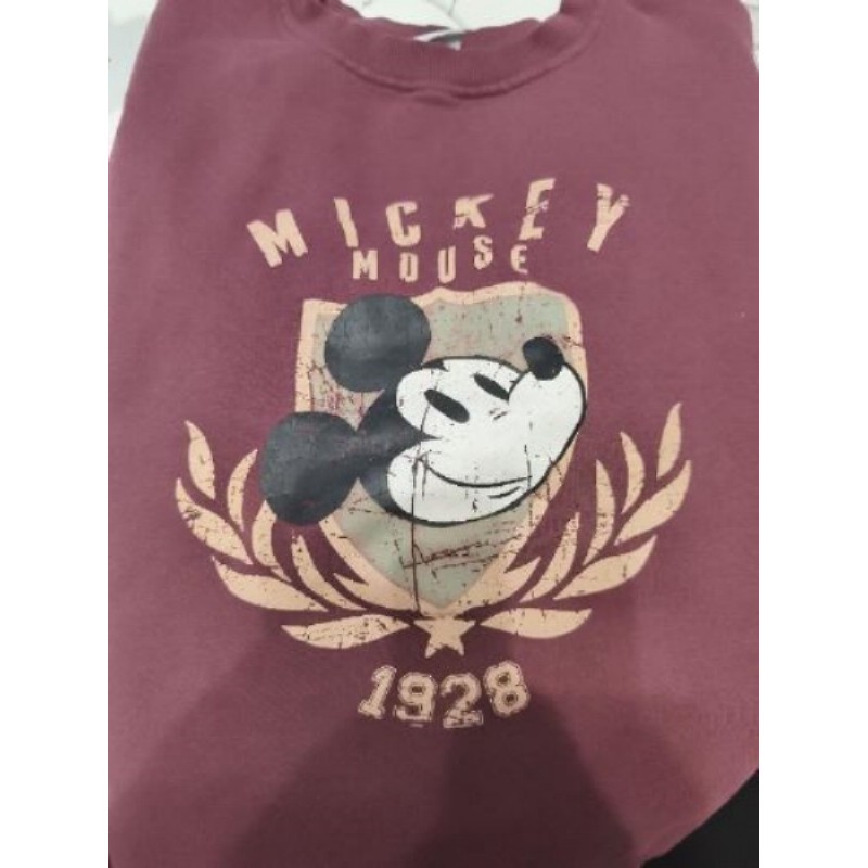 Sweat bordeau Mickey Disney taille XS