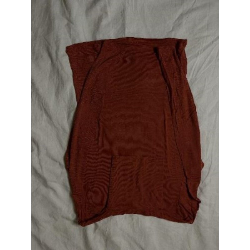 Sous pull col roulé orange manches longues