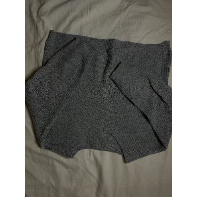 Pull gris clair manches longues