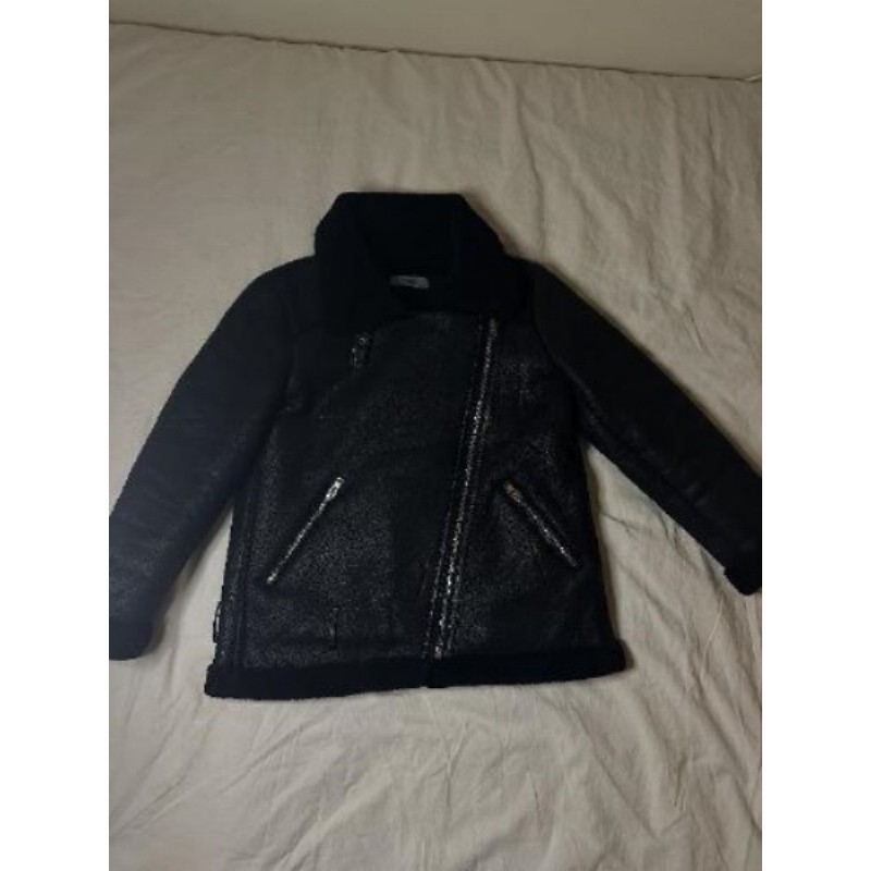 Manteau fourré noir