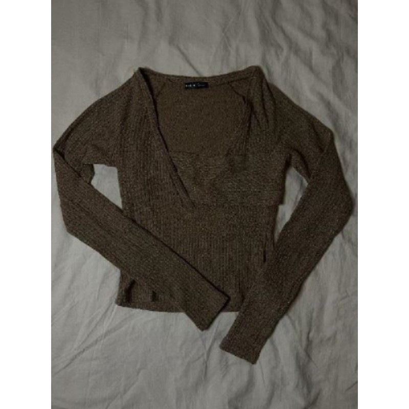 Pull manches longues beige 