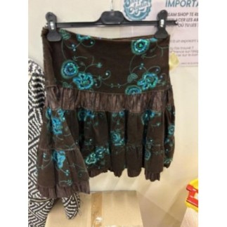 Jupe velours marron &...