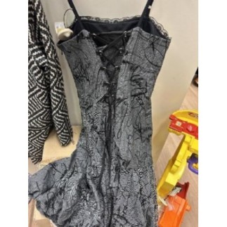 Robe de coktail gris et...