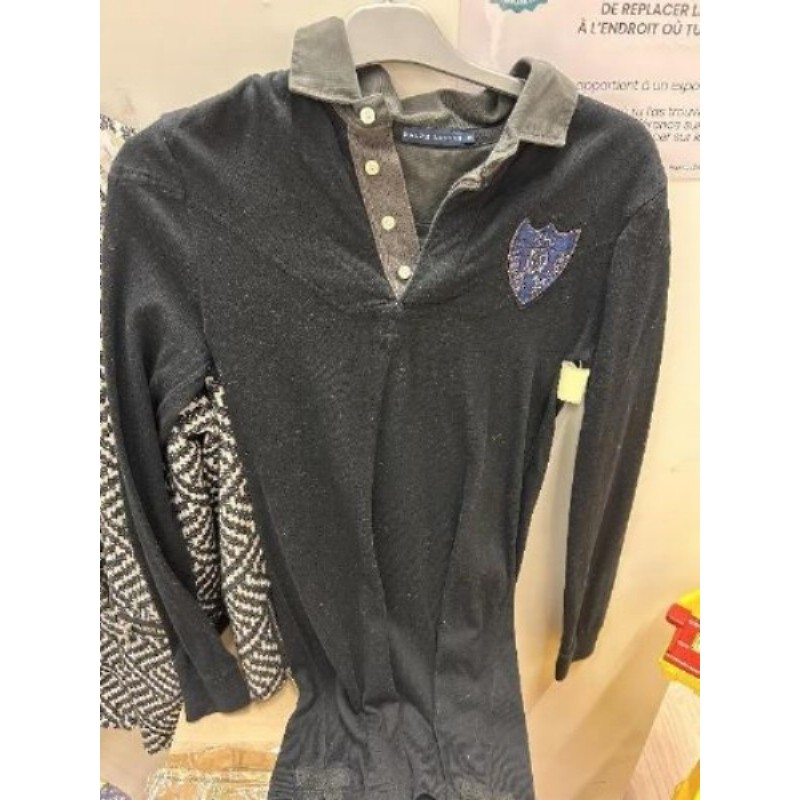 Robe coton noire "RALPH LAUREN" TM