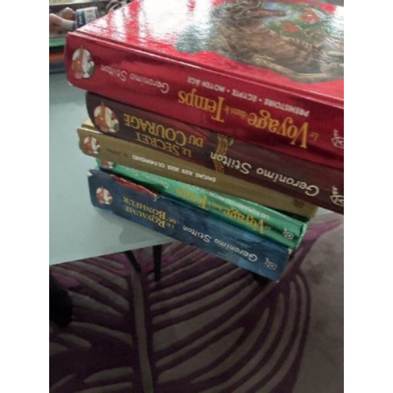 Lot de 5 livres geronimo stilton 