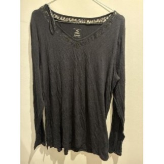 Pull fin noir Camaïeu t.XL