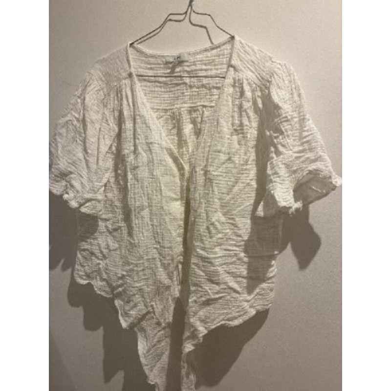 Chemisier blanc manche courte La Halle t.46