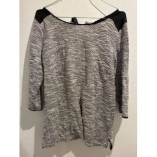 Pull gris pailletée t.M...