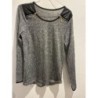 Pull gris et noir t.M