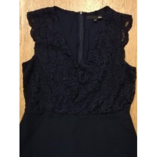 Robe de fête bleu marine -...