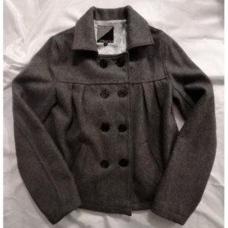 Veste grise 72% laine -...