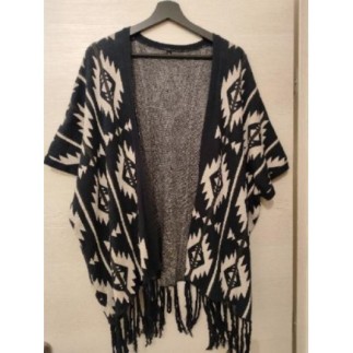 Poncho manche courte -...