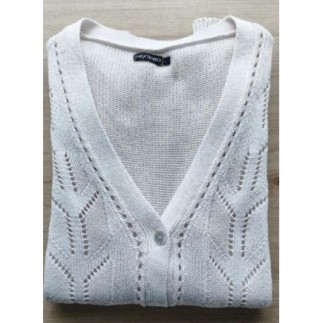 Gilet blanc ajouré - T.38